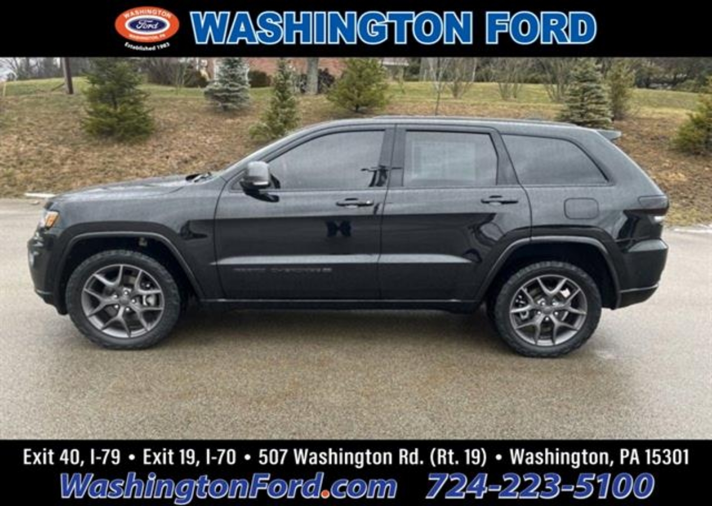 Used 2021 Jeep Grand Cherokee 80th Edition with VIN 1C4RJFBGXMC653893 for sale in Washington, PA