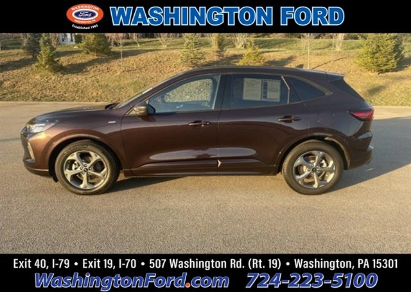 Used 2023 Ford Escape ST-Line with VIN 1FMCU0MZXPUA06834 for sale in Washington, PA