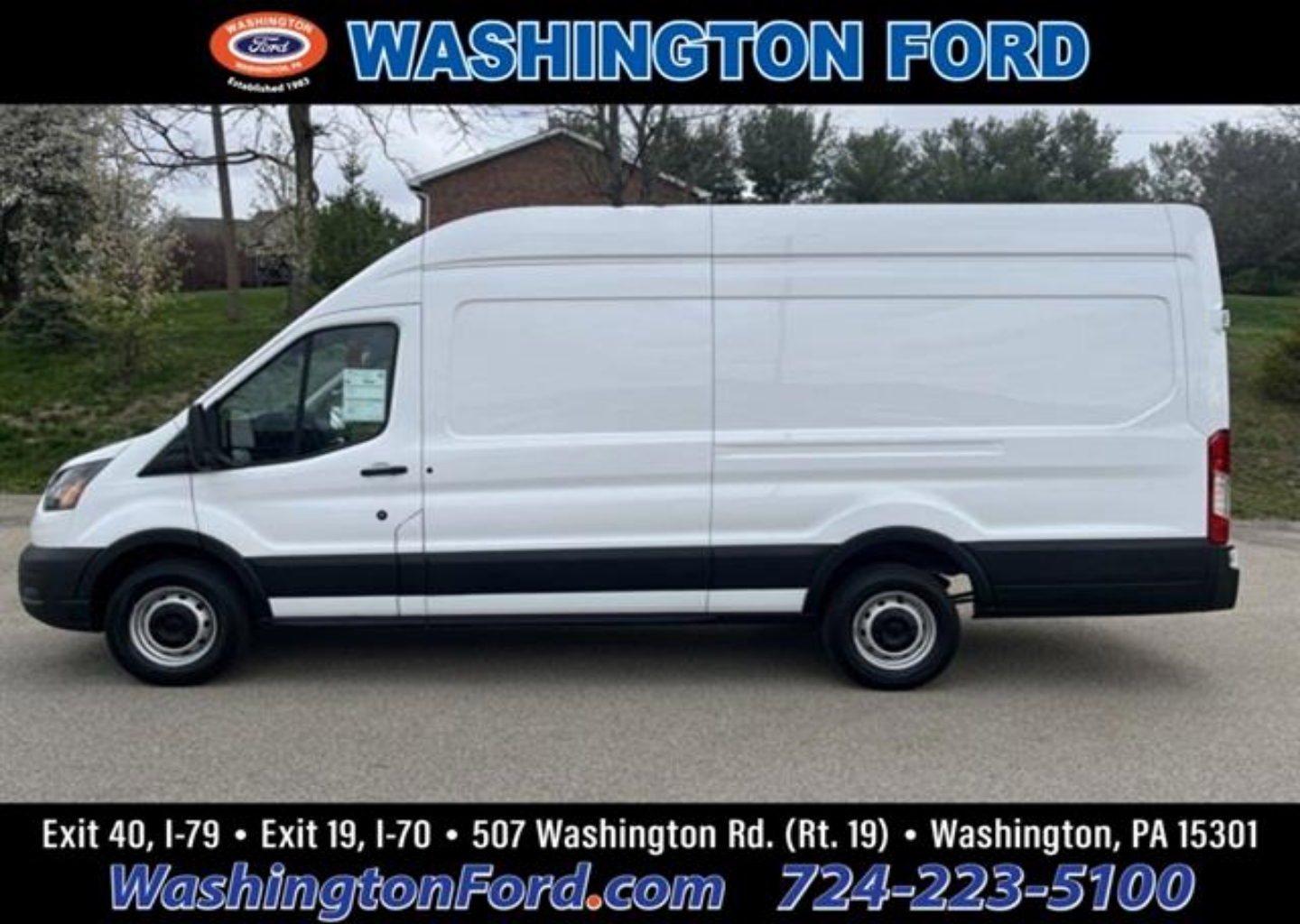 Certified 2022 Ford Transit Van Base with VIN 1FTBR3X80NKA74347 for sale in Washington, PA
