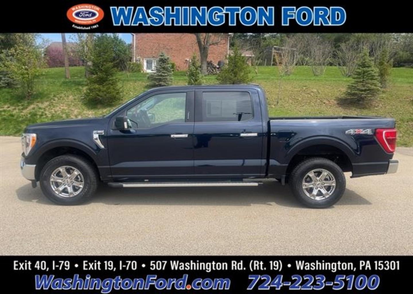 Used 2022 Ford F-150 XLT with VIN 1FTEW1EP0NFA25842 for sale in Washington, PA