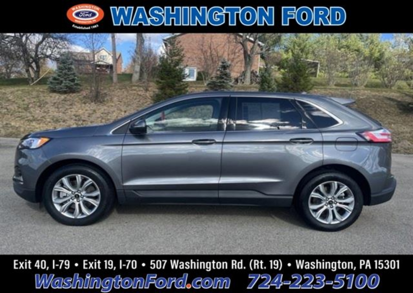 Used 2024 Ford Edge Titanium with VIN 2FMPK4K97RBA53460 for sale in Washington, PA