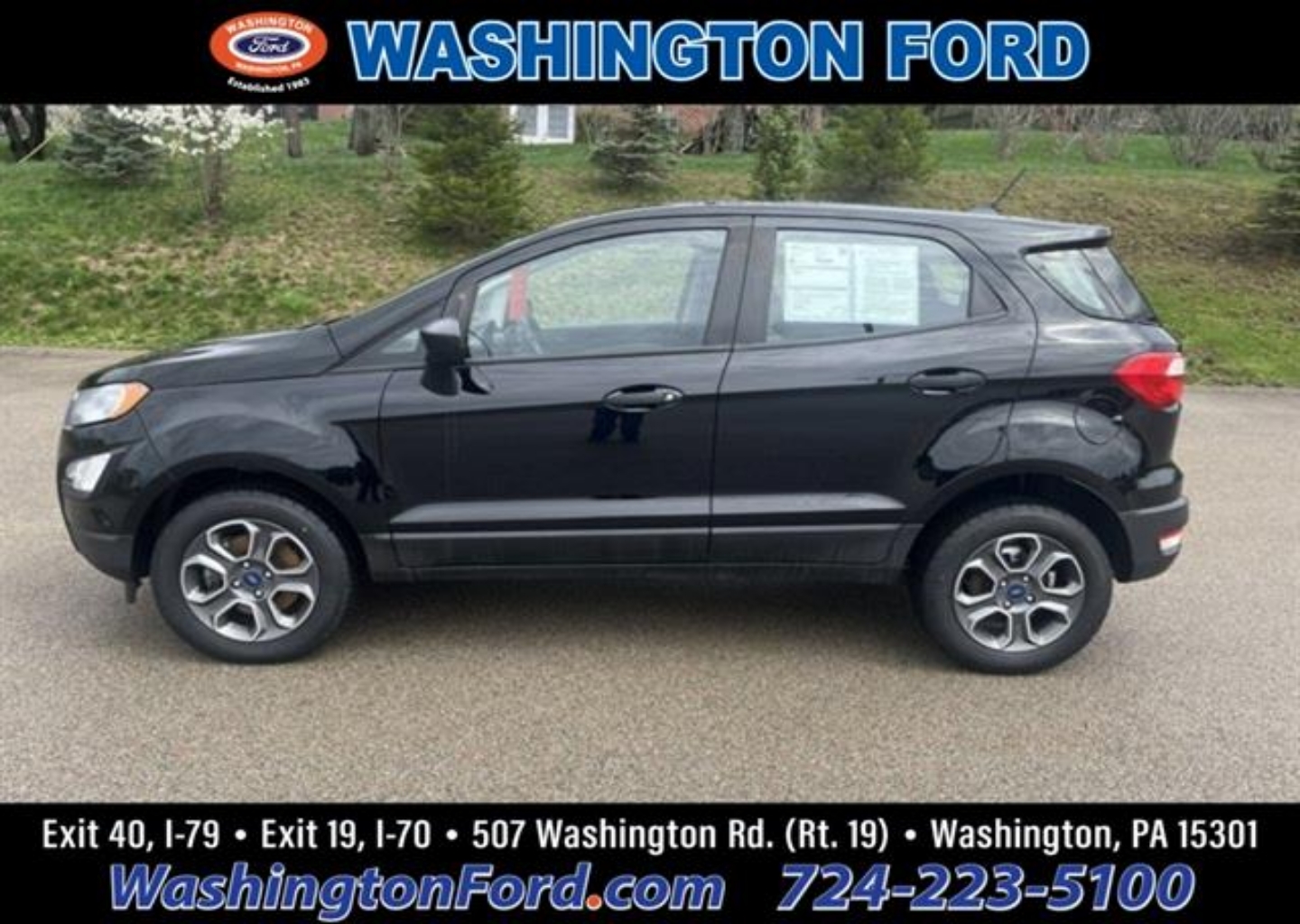Certified 2022 Ford EcoSport S with VIN MAJ6S3FL2NC466807 for sale in Washington, PA