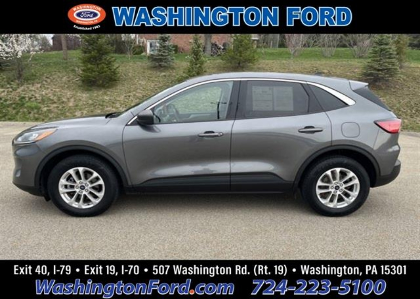 Certified 2022 Ford Escape SE with VIN 1FMCU9G69NUA03345 for sale in Washington, PA