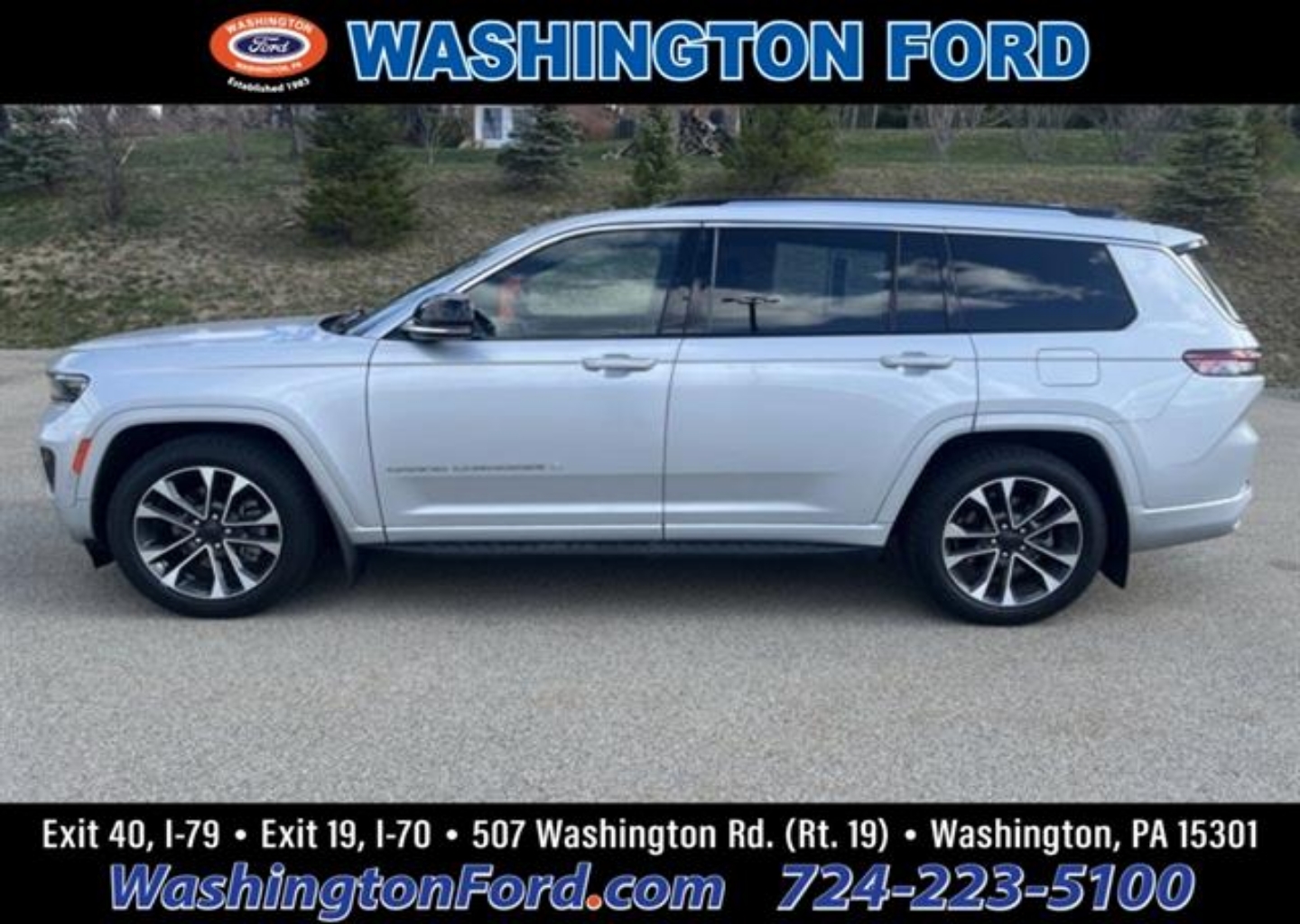 Used 2021 Jeep Grand Cherokee L Overland with VIN 1C4RJKDG4M8120396 for sale in Washington, PA