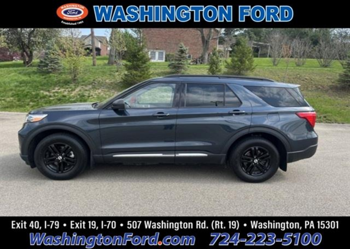 Certified 2022 Ford Explorer XLT with VIN 1FMSK8DH9NGB92322 for sale in Washington, PA