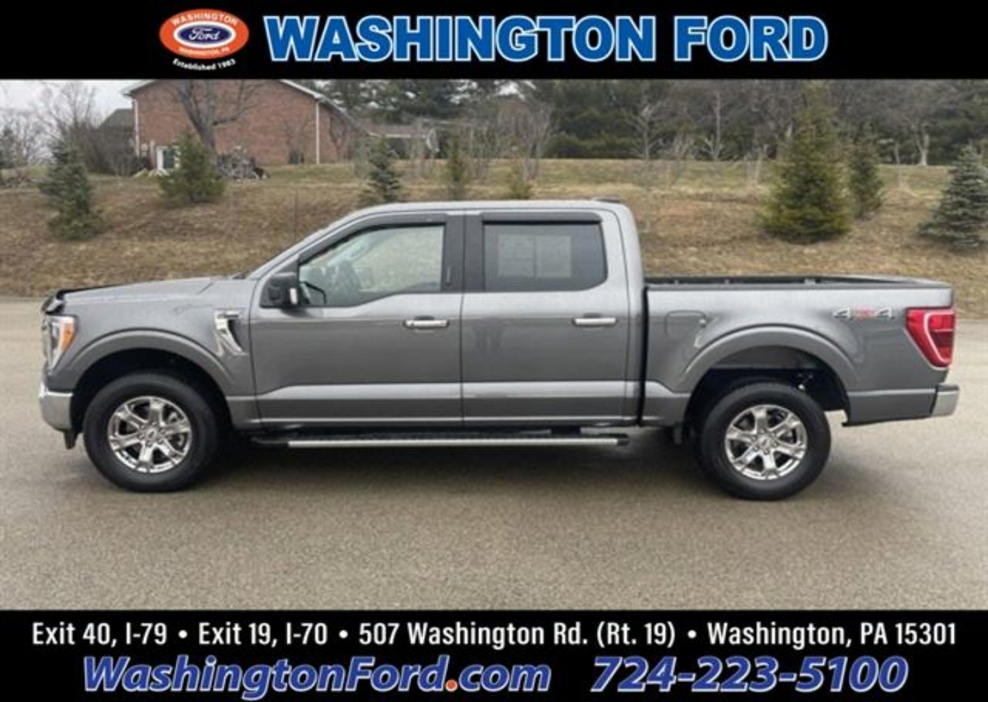 Certified 2022 Ford F-150 XLT with VIN 1FTEW1EP2NKD87520 for sale in Washington, PA