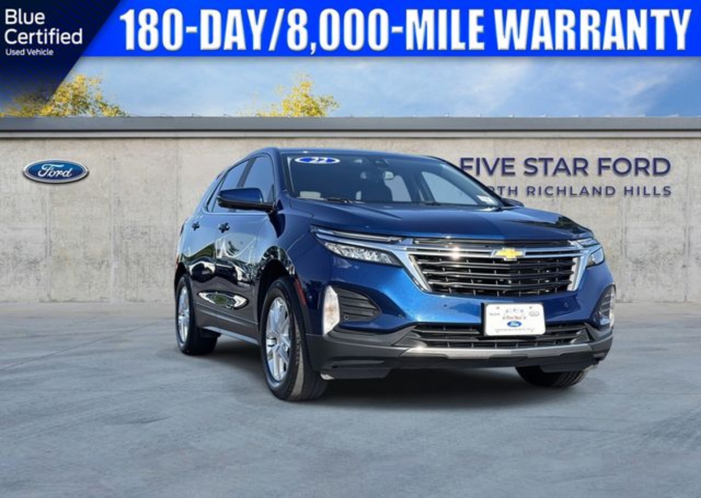 Certified 2022 Chevrolet Equinox LT with VIN 3GNAXKEV7NS202647 for sale in Richland Hills, TX