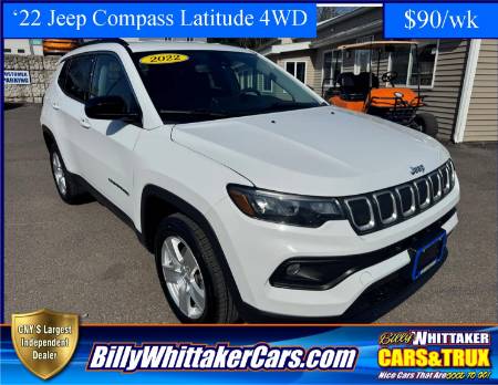 Used 2022 Jeep Compass Latitude with VIN 3C4NJDBB9NT114775 for sale in Central Square, NY