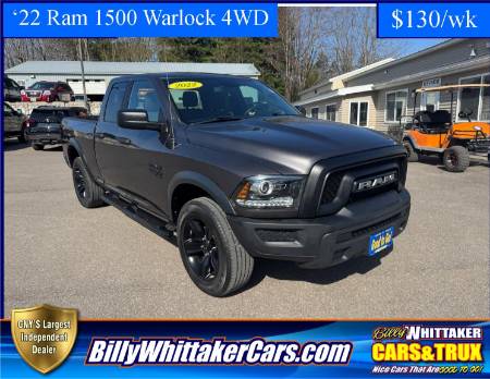 Used 2022 RAM Ram 1500 Classic Warlock with VIN 1C6RR7GG5NS174674 for sale in Central Square, NY