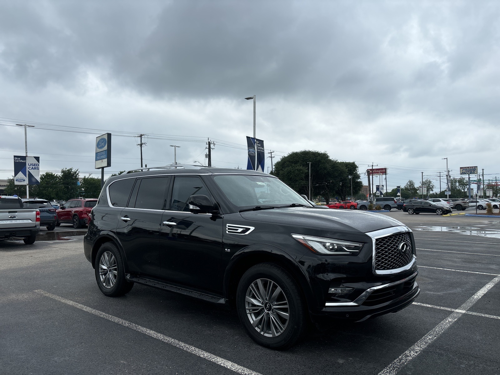 Used 2020 INFINITI QX80 Base with VIN JN8AZ2NF1L9700245 for sale in San Antonio, TX