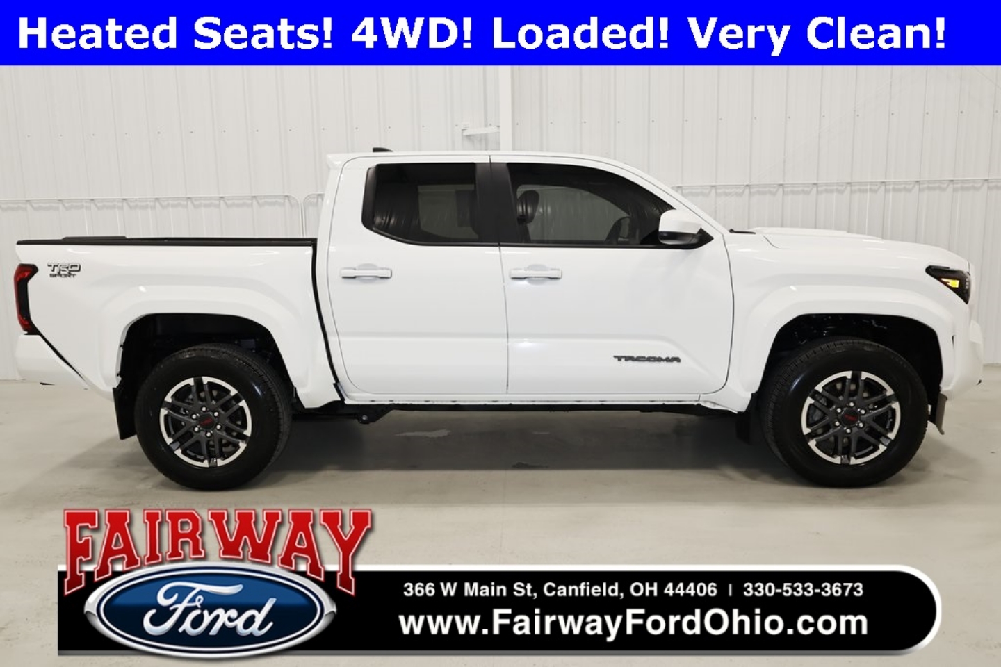 Used 2024 Toyota Tacoma TRD Sport with VIN 3TMLB5JN8RM063551 for sale in Canfield, OH