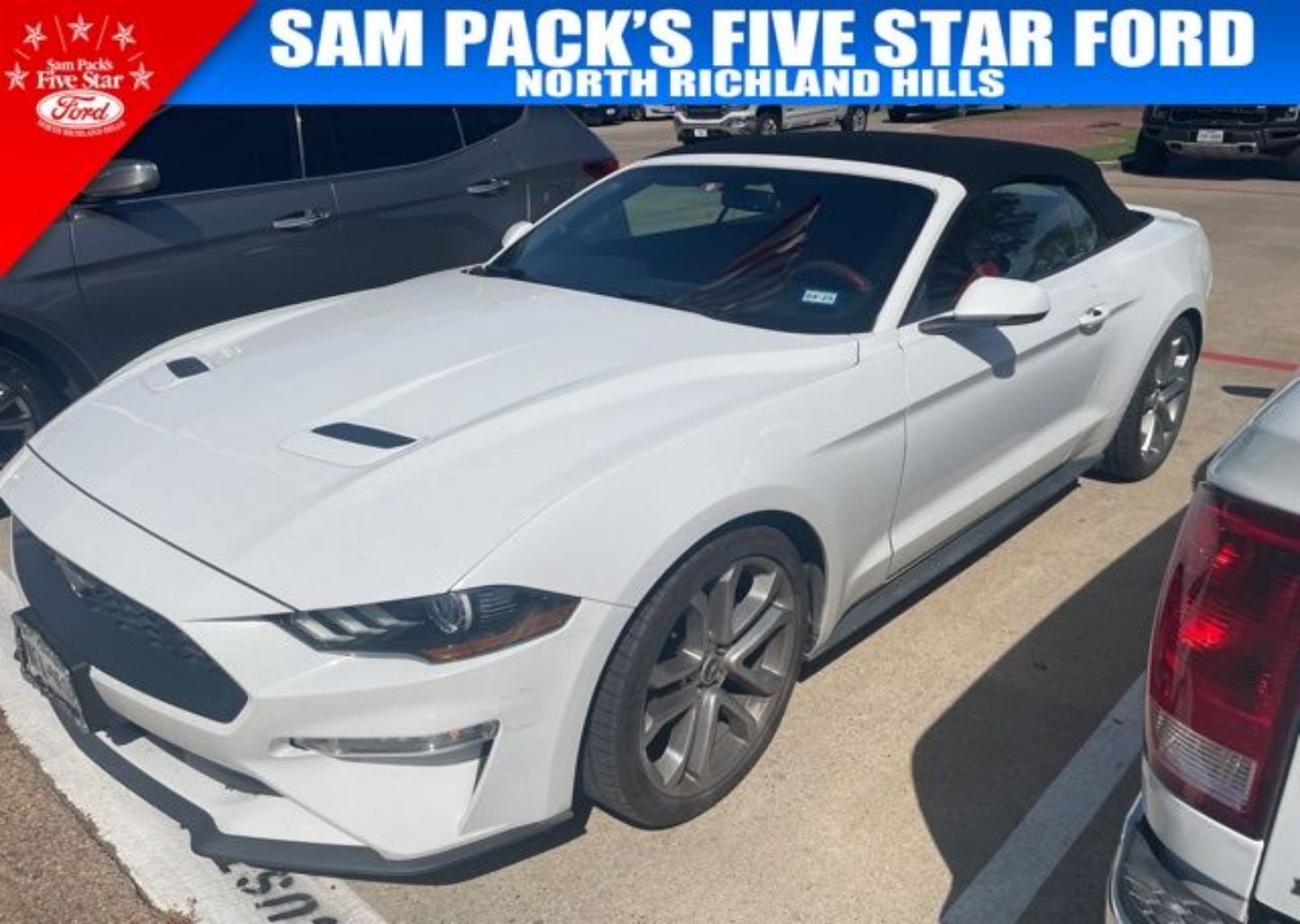 Certified 2020 Ford Mustang EcoBoost Premium with VIN 1FATP8UH9L5118178 for sale in Richland Hills, TX