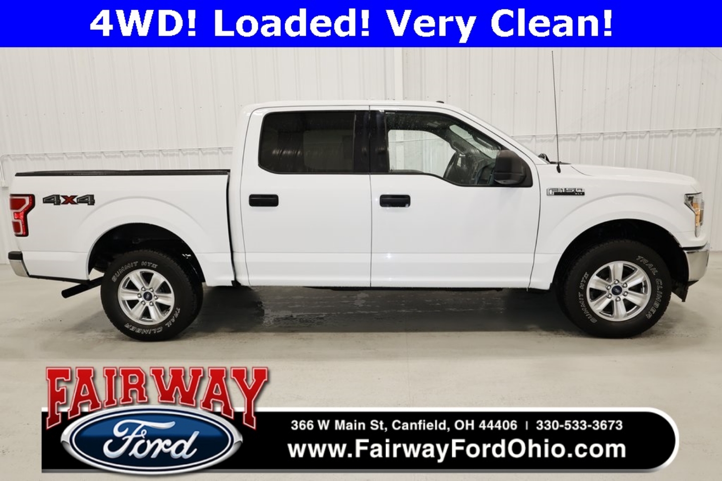 Used 2018 Ford F-150 XLT with VIN 1FTEW1EB1JFD54953 for sale in Canfield, OH