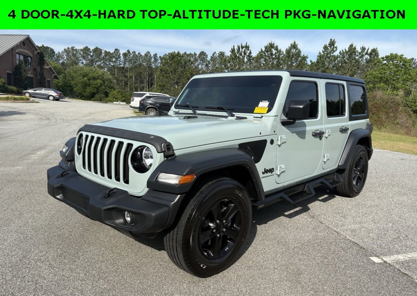 Certified 2023 Jeep Wrangler 4-Door Altitude with VIN 1C4HJXDG4PW617120 for sale in Statesboro, GA