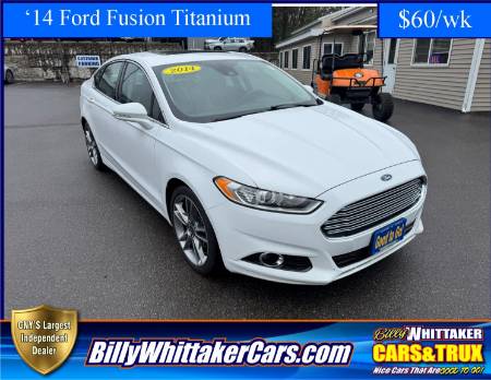 Used 2014 Ford Fusion Titanium with VIN 3FA6P0K97ER172833 for sale in Central Square, NY