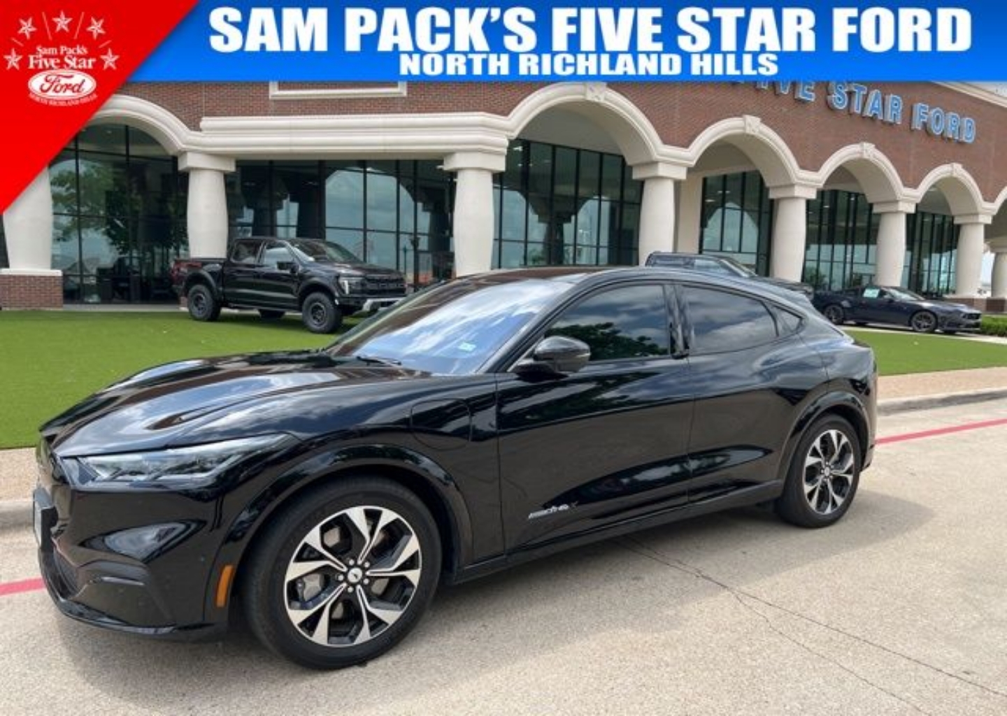 Certified 2023 Ford Mustang Mach-E Premium AWD with VIN 3FMTK3SU8PMA57753 for sale in Richland Hills, TX