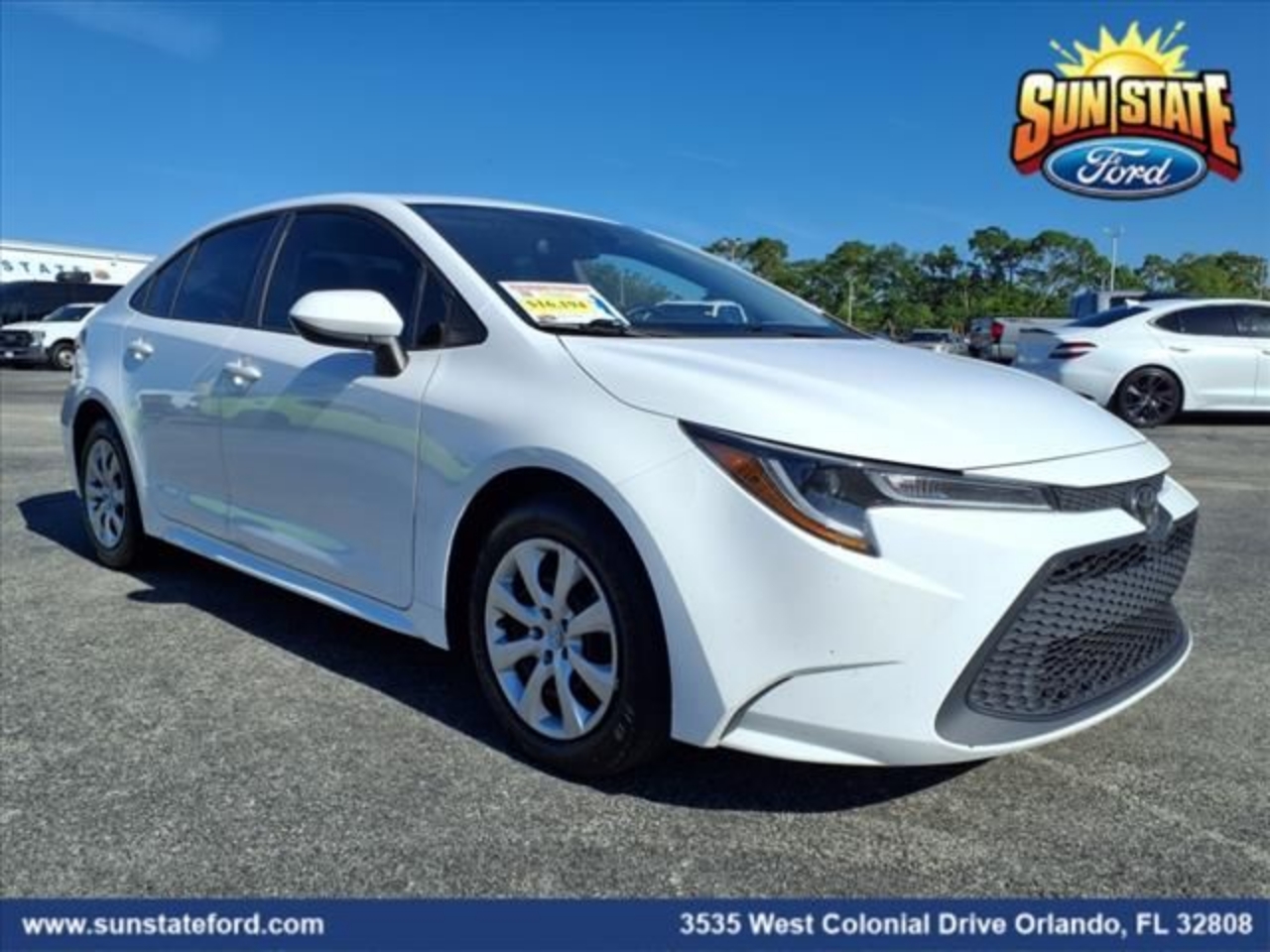 Certified 2022 Toyota Corolla LE with VIN 5YFEPMAE2NP277913 for sale in Orlando, FL