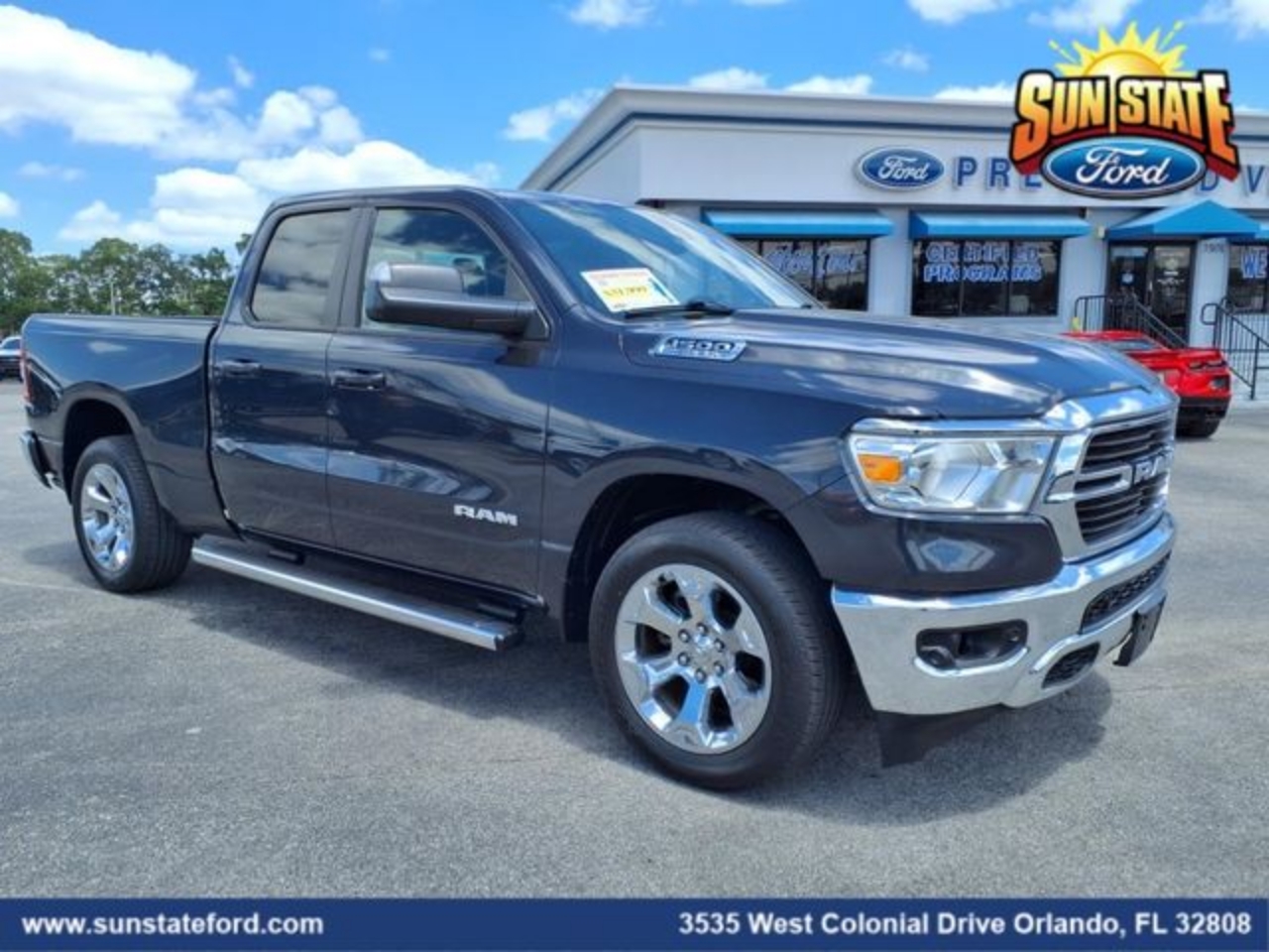 Certified 2021 RAM Ram 1500 Pickup Big Horn/Lone Star with VIN 1C6RREBT2MN821375 for sale in Orlando, FL