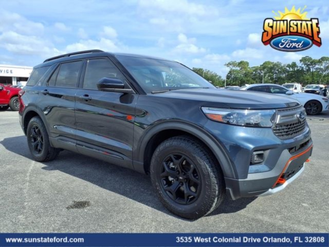 Certified 2022 Ford Explorer TIMBERLINE with VIN 1FMSK8JH3NGC29238 for sale in Orlando, FL