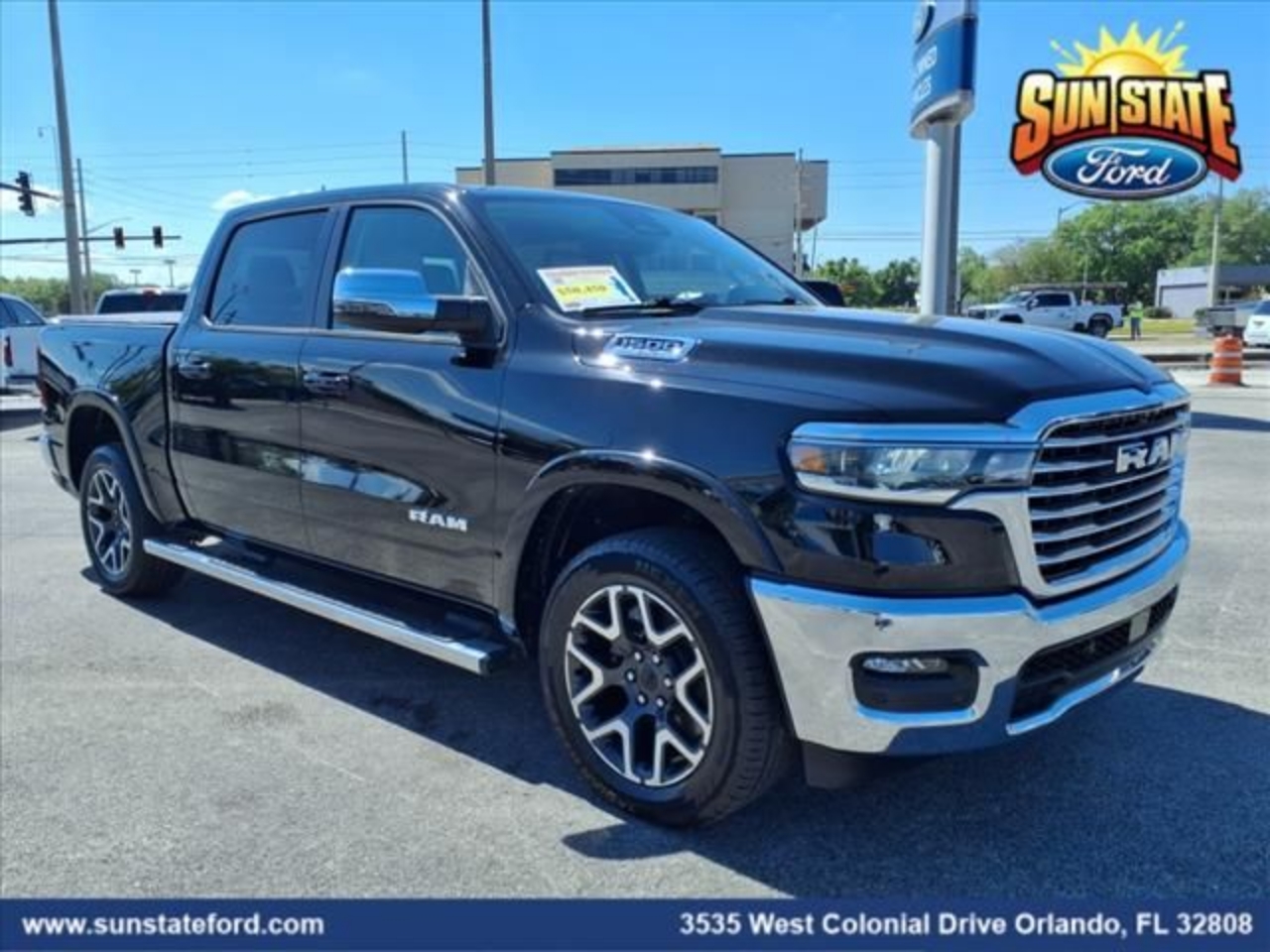 Used 2025 RAM Ram 1500 Pickup Laramie with VIN 1C6SRFJP6SN592174 for sale in Orlando, FL