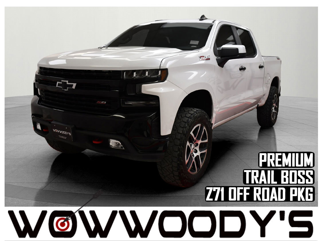 Used 2019 Chevrolet Silverado 1500 LT Trail Boss Crew Cab 4X4 5.3L V8 Convenience Packages Power Sunroof Tow Package Bed Liner