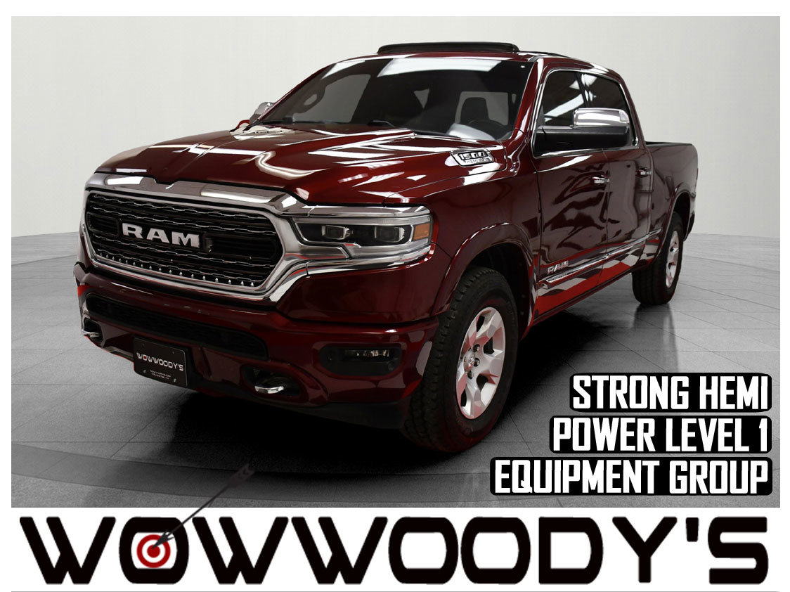 Used 2019 RAM 1500 Limited Crew Cab 4X4 5.7L V8 HEMI Level 1 Equipment Group Panoramic Sunroof Bed Liner