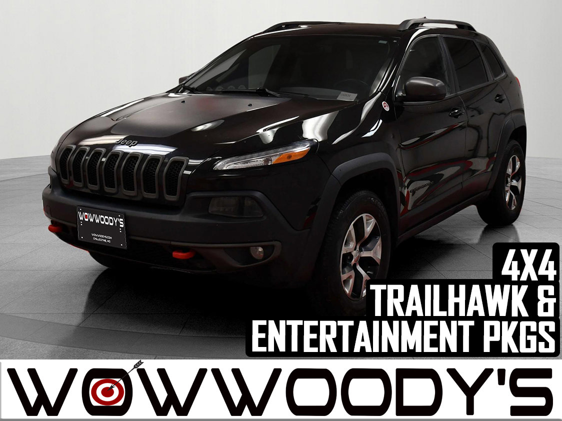 Used 2015 Jeep Cherokee Trailhawk 4X4 3.2L V6 UConnect 8.4 Media Backup Camera Roof Rack