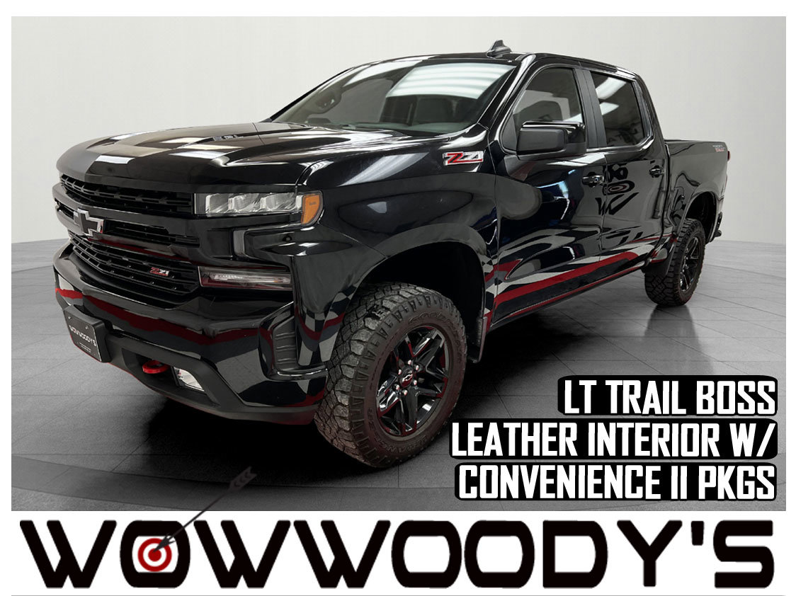 Used 2021 Chevrolet Silverado 1500 LT Trail Boss Crew Cab 4X4 6.2L Ecotec3 V8 Convenience Package II Leather Package Bed Liner