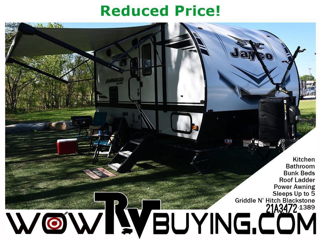 Used 2021 Jayco JAY Feather Micro 171BH Sleeps UP TO 5! Bunk House! Kitchen & Bathroom!