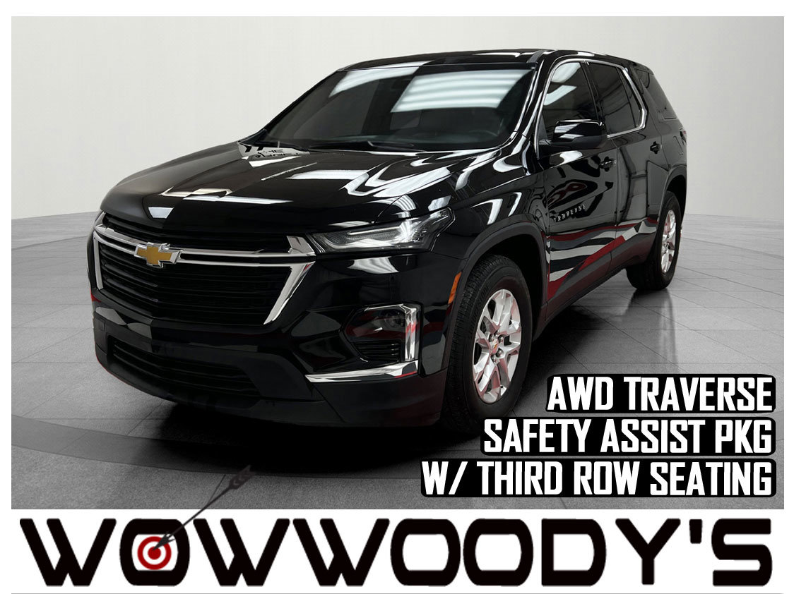 Used 2023 Chevrolet Traverse LS AWD 3.6L V6 Touch Screen Media Center Backup Camera Chevy Safety Assist Third Row Seating
