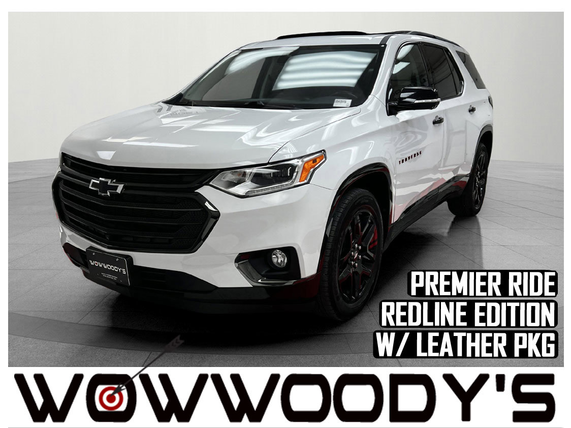 Used 2020 Chevrolet Traverse Premier AWD 3.6L V6 Redline Edition Leather Heated Cooled Seats Remote Start Third Row Seating