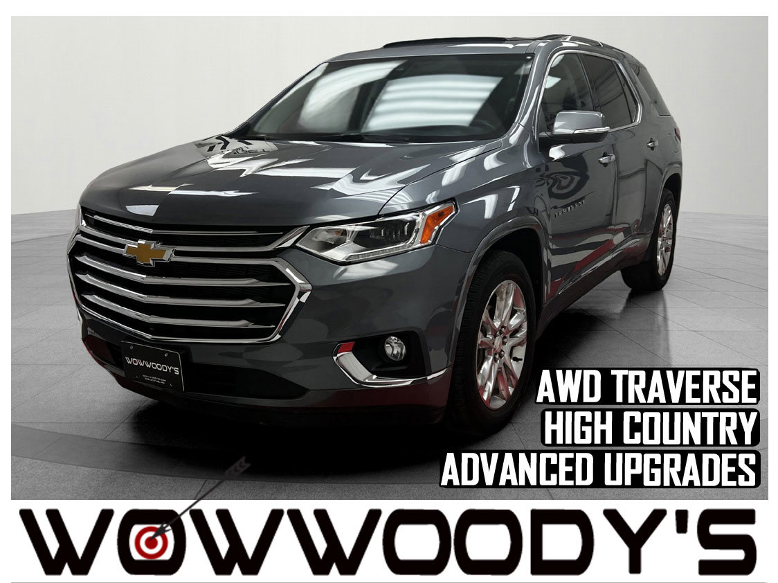 Used 2021 Chevrolet Traverse High Country AWD 3.6L V6 Tow Package Dual Pane Sunroof Leather Heated Cooled Seats Third Row Seating