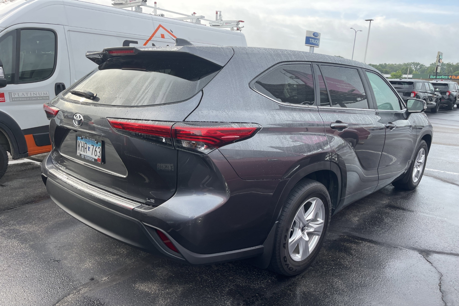 Used 2023 Toyota Highlander LE with VIN 5TDKDRAH3PS019719 for sale in St. Cloud, Minnesota