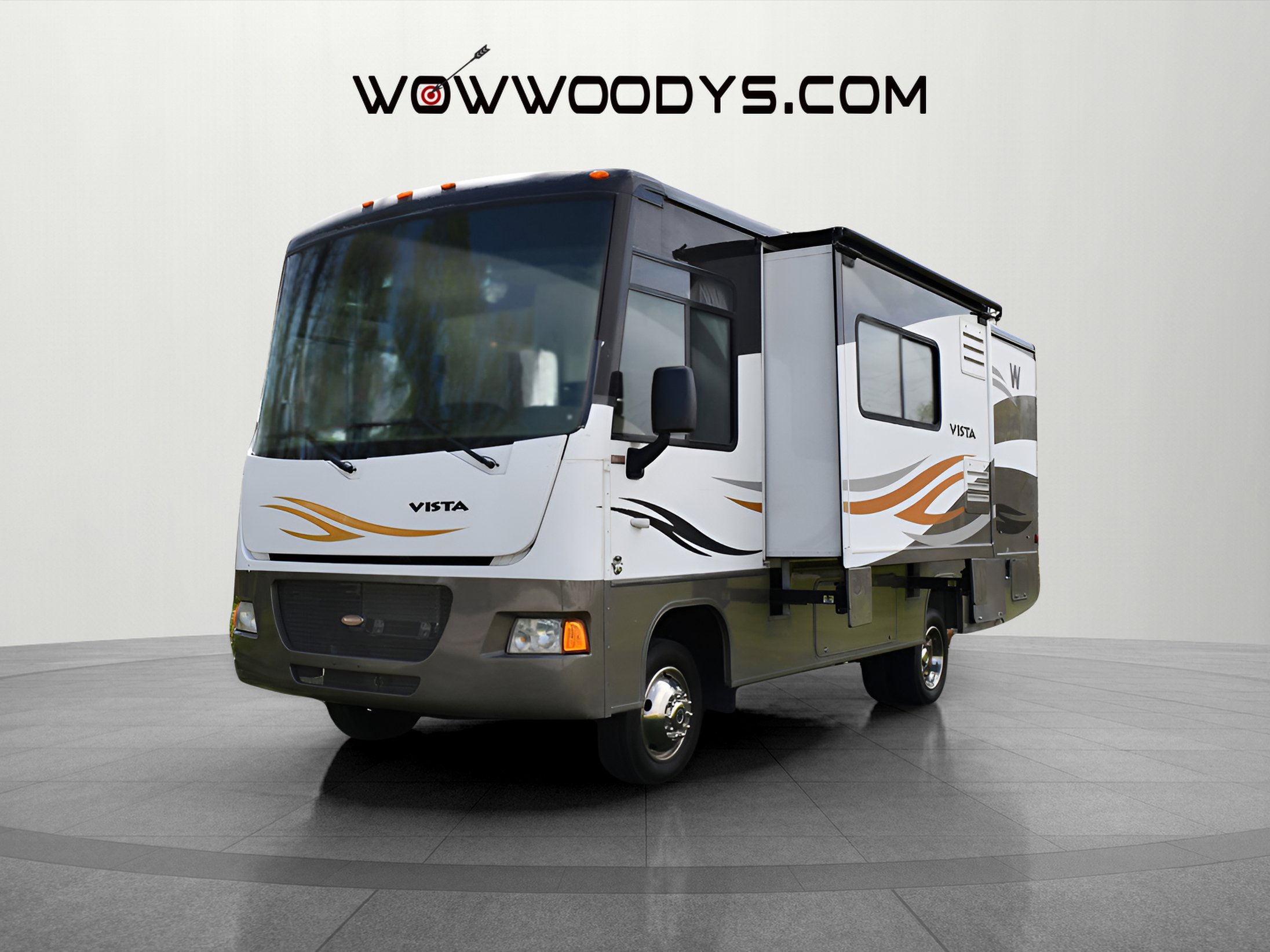 Used 2010 Winnebago Vista 26P Sleeps 4! 2 Slide Outs Power Awning Queen Bedroom Swivel Captain Chairs