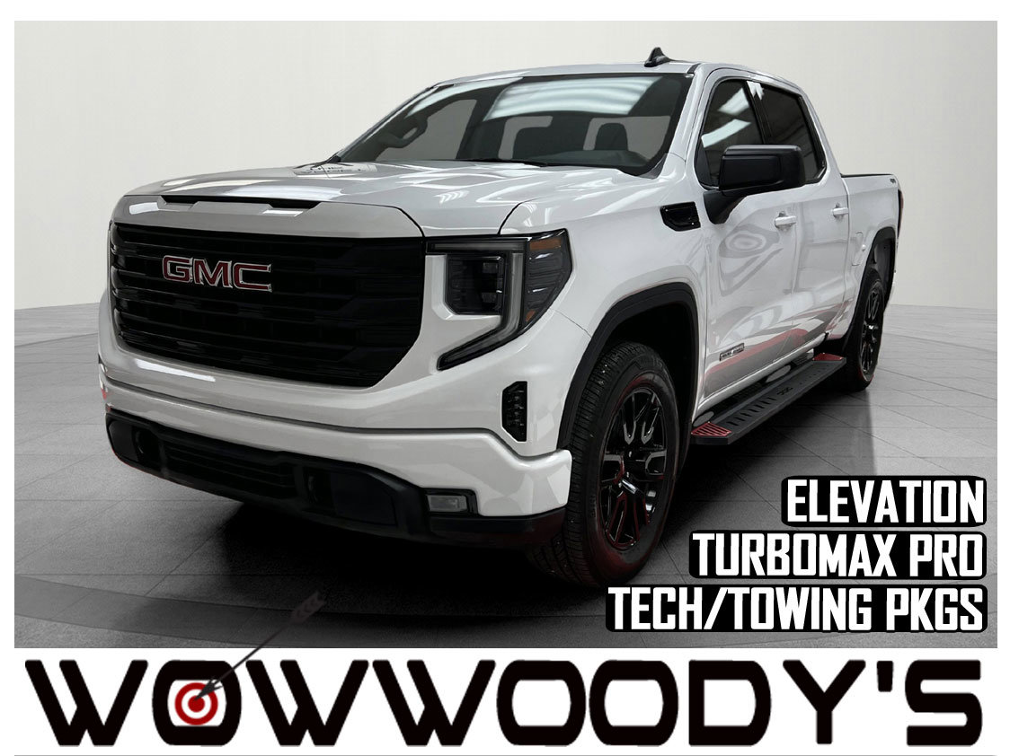 Used 2024 GMC Sierra 1500 Elevation Crew Cab 4X4 2.7L I4 Turbomax Tow Package Bed Liner Running Boards Remote Start