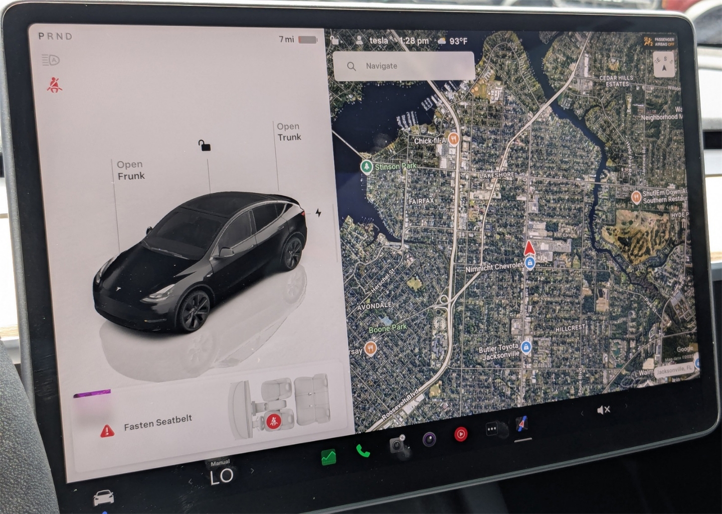 Used 2025 Tesla Model Y Long Range with VIN 7SAYGDEEXSA368779 for sale in Jacksonville, FL