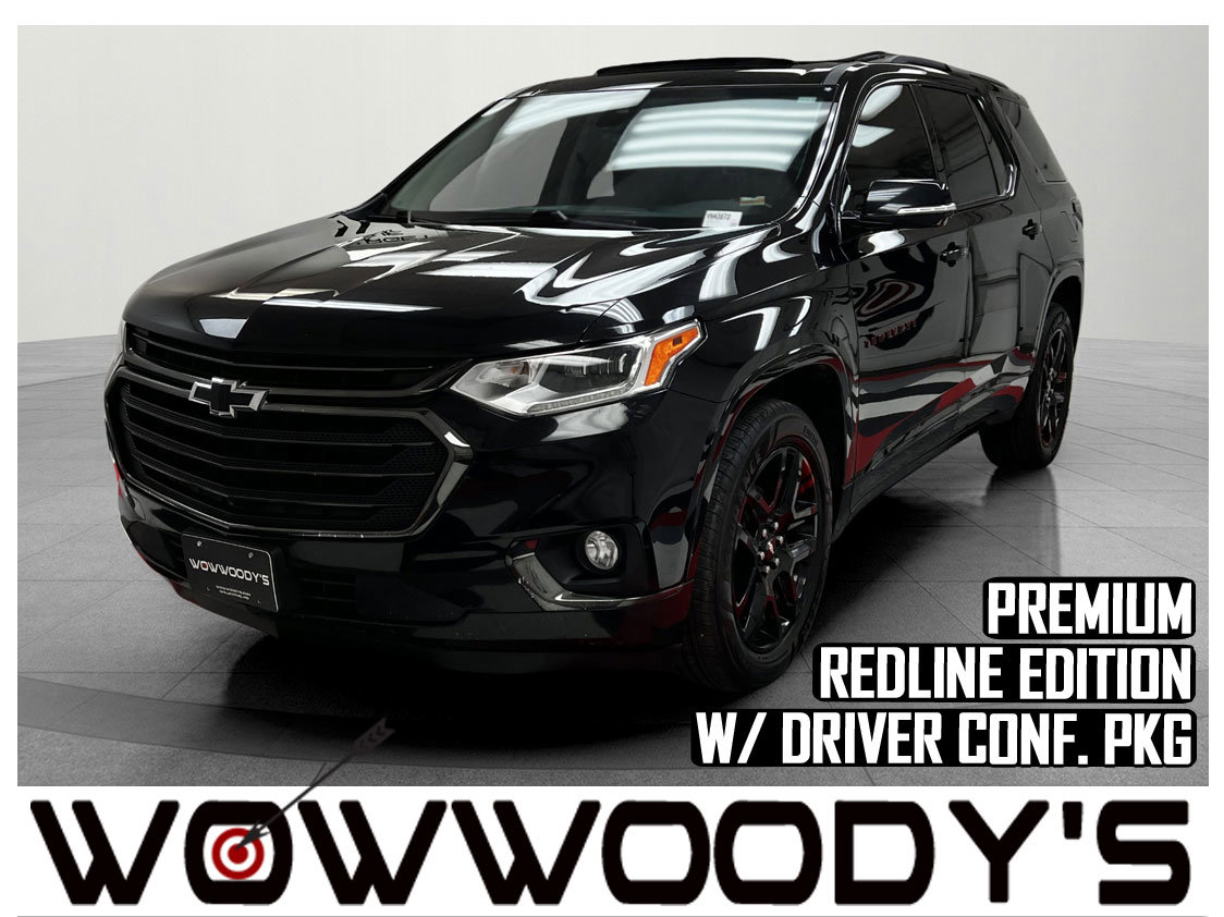 Used 2019 Chevrolet Traverse Premier FWD 3.6L V6 Redline Edition Driver Confidence Package II Leather Heated Cooled Seats Third Row Seating