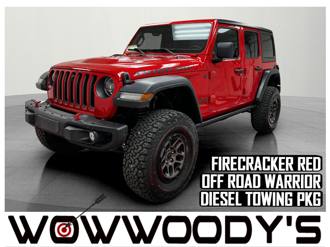 Used 2021 Jeep Wrangler Unlimited Rubicon 4X4 3.0L V6 Turbo Diesel Tow Package Power Running Boards