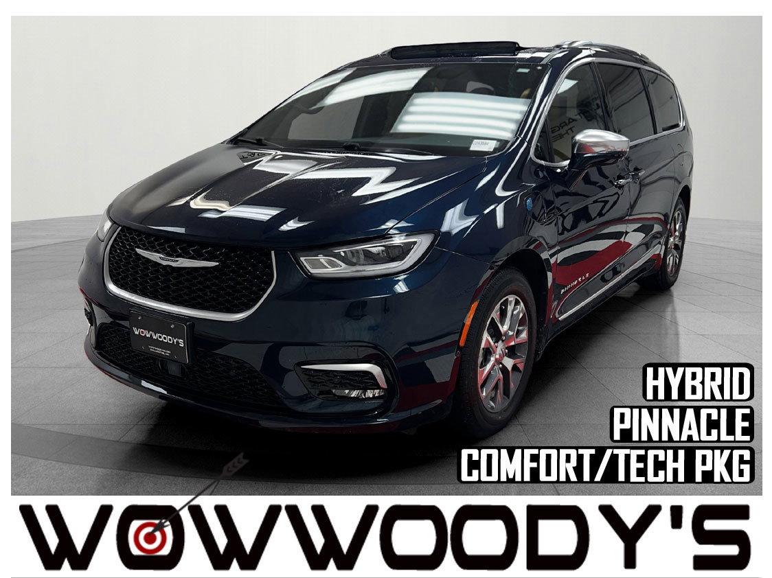 Used 2022 Chrysler Pacifica Hybrid Pinnacle FWD 3.6L V6 Hybrid Uconnect Theater System Leather Heated AND Cooled Seats Advanced Safety Third Row