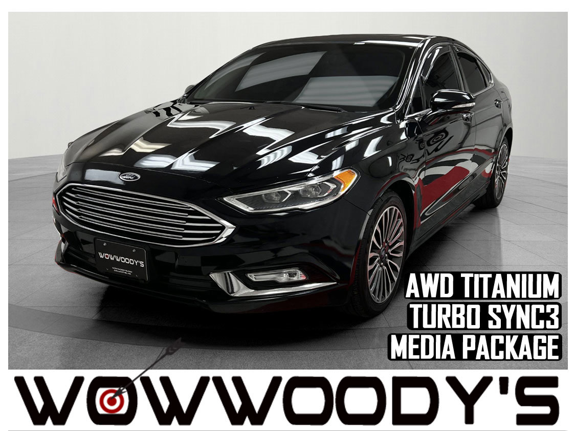 Used 2018 Ford Fusion Titanium AWD 2.0L I4 Turbo Power Moonroof Leather Heated Seats Remote Start SYNC3 Media Center
