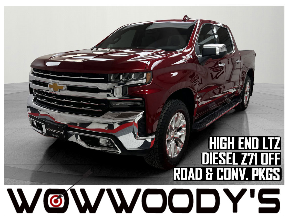 Used 2021 Chevrolet Silverado 1500 LTZ Crew Cab 4X4 3.0L I6 Turbo Diesel Z71 OFF Road AND Protection Package LTZ Convenience Package II Bed Liner
