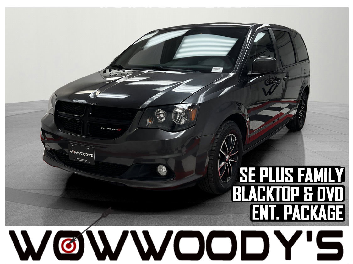 Used 2018 Dodge Grand Caravan SE Plus FWD 3.6L V6 Blacktop Package DVD Entertainment Backup Camera Third Row Seating