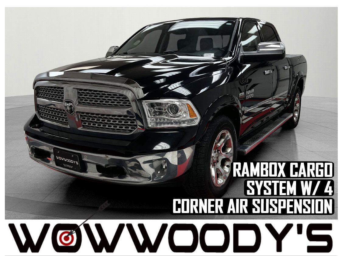 Used 2014 RAM 1500 Laramie Crew Cab 4X4 5.7L V8 HEMI 4 Corner AIR Suspension Rambox Cargo System Sunroof Bed Liner