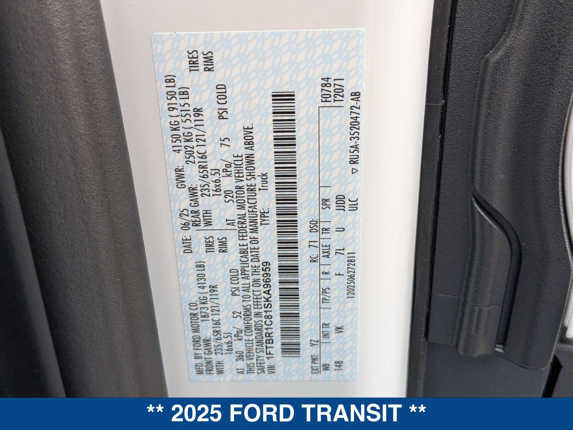 2025 Ford Transit photo 22