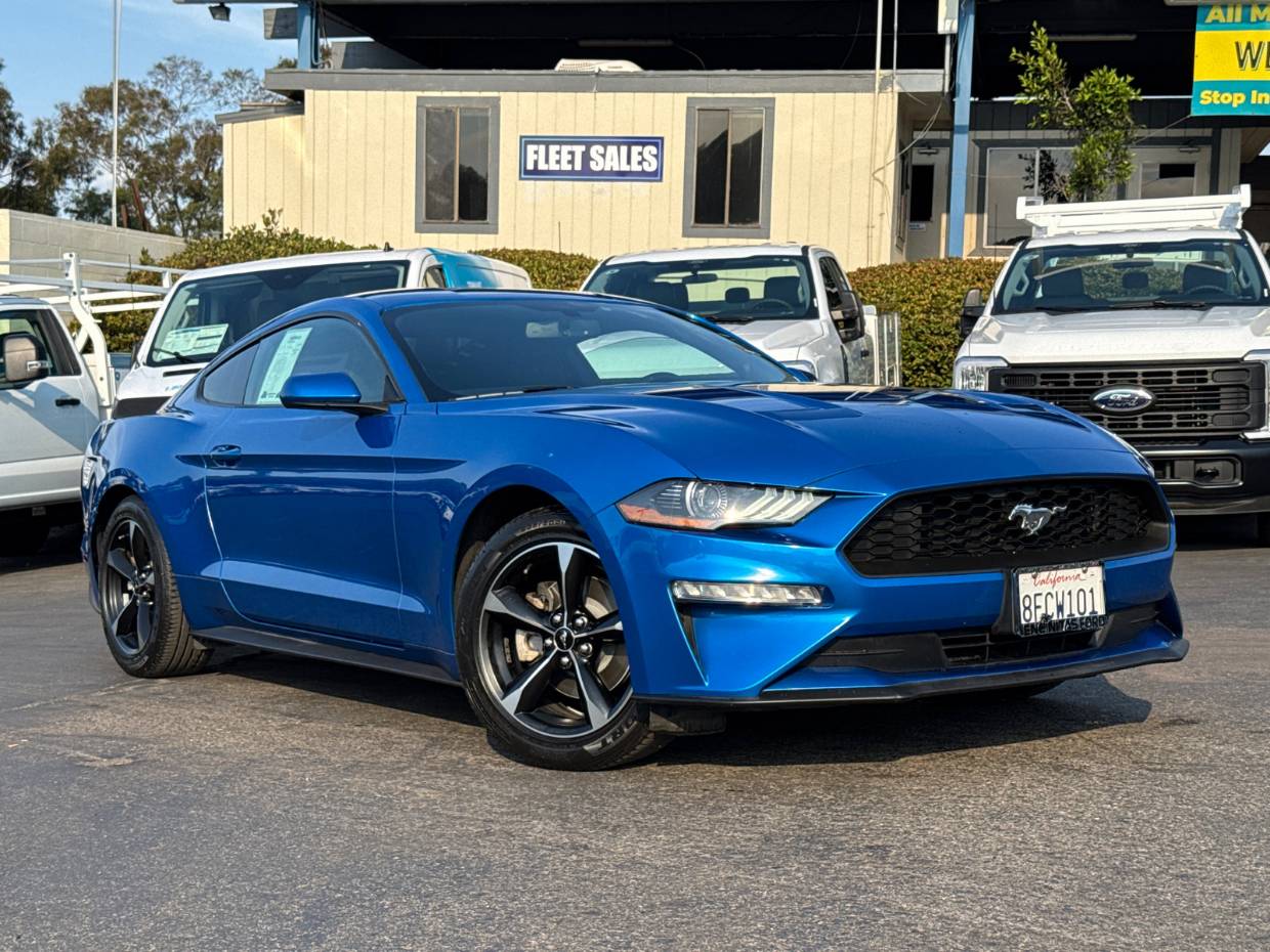 Used 2019 Ford Mustang EcoBoost with VIN 1FA6P8TH8K5106343 for sale in Encinitas, CA