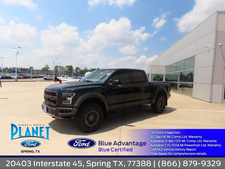 2019 Ford F-150 Raptor 4WD SuperCrew 5.5' Box
