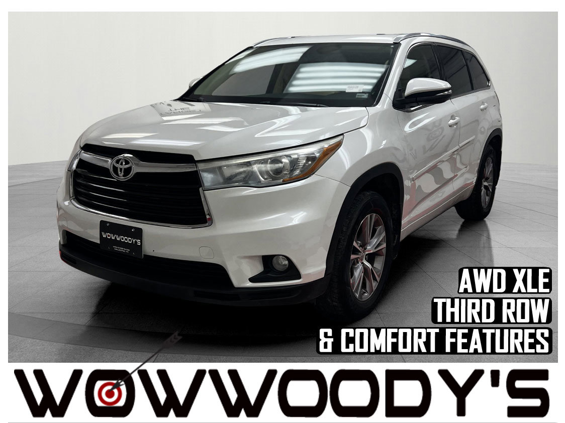 Used 2015 Toyota Highlander XLE AWD 3.5L V6 Sunroof Leather Heated Seats Navigation Third Row Seating