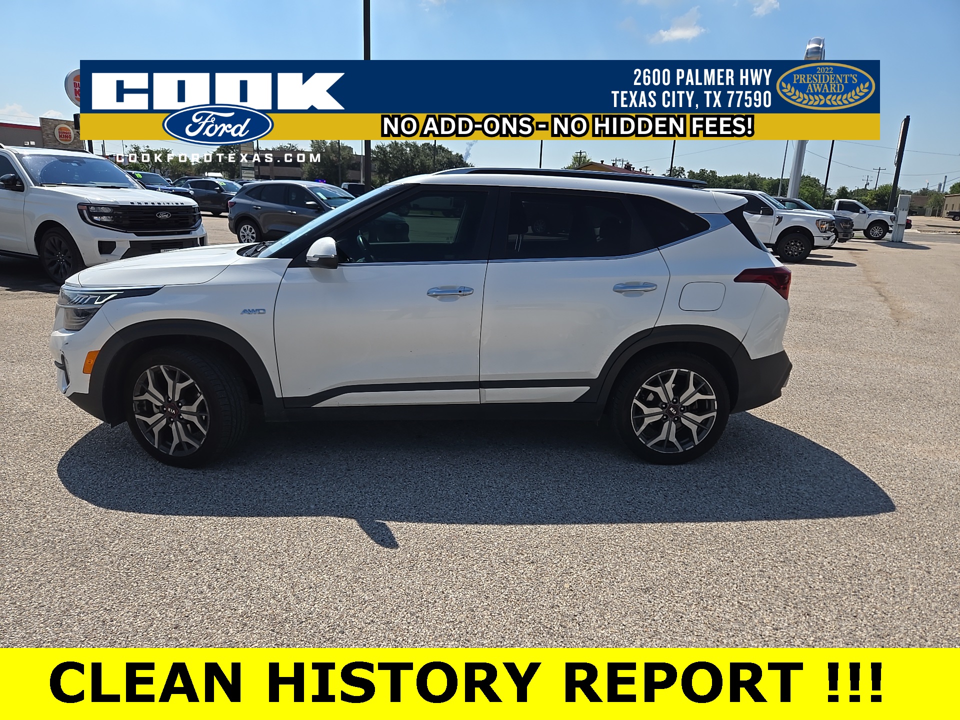 Certified 2021 Kia Seltos SX with VIN KNDETCA26M7087222 for sale in Texas City, TX