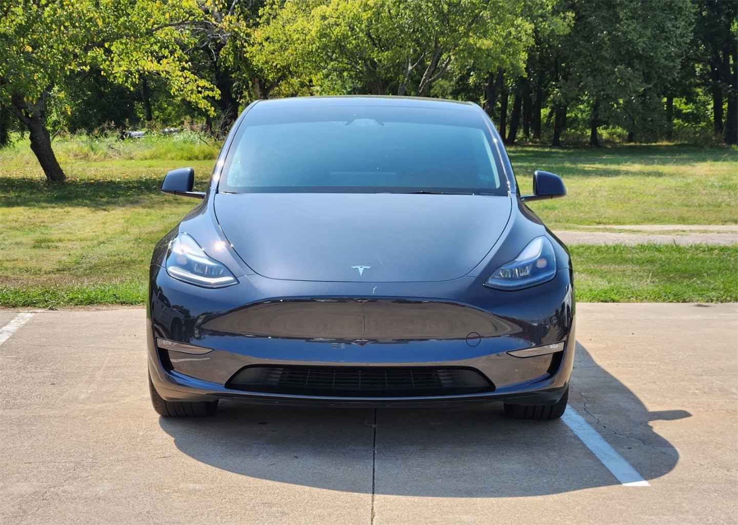 Used 2024 Tesla Model Y Long Range with VIN 7SAYGAEE6RF042859 for sale in DeSoto, TX
