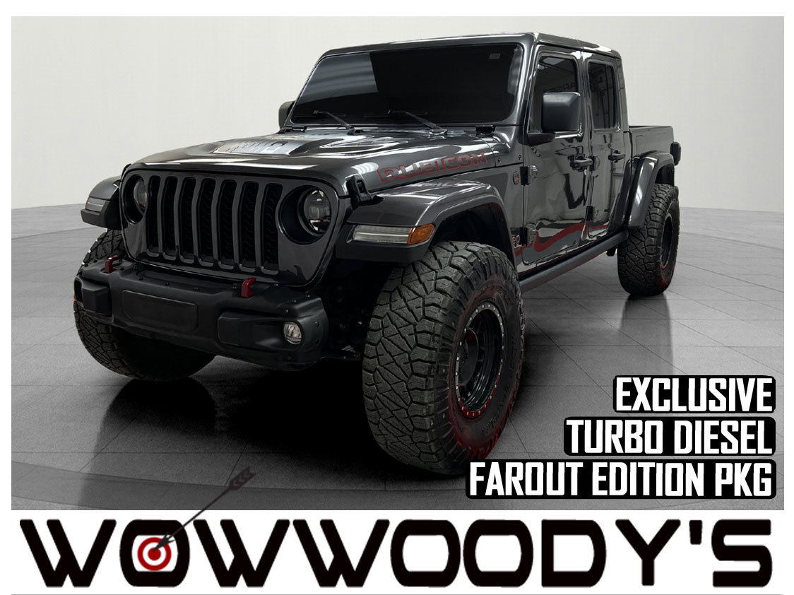 Used 2023 Jeep Gladiator Rubicon FarOut Crew Cab 4X4 3.0L V6 Turbo Diesel FarOut Edition Hard TOP Convertible Tow Package Bed Liner